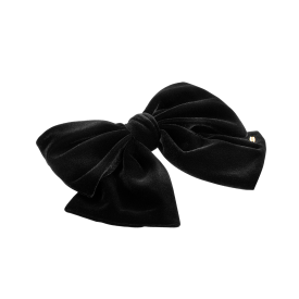 LALA J 벨벳 리본 헤어핀 S (JALJHP2BF829FA000)