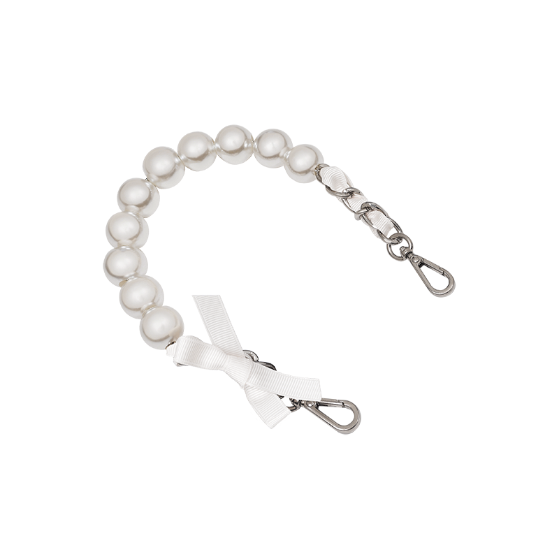 JOELLE 리본 진주 숏 체인 WH (JEACEK2BF125WH360)