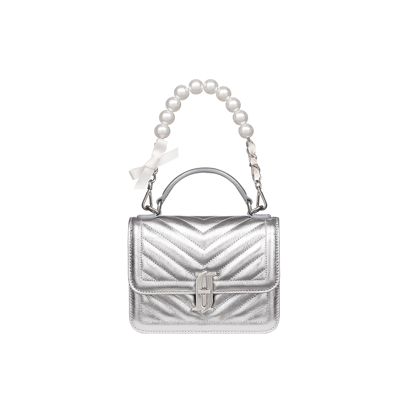 JOELLE 리본 진주 숏 체인 WH (JEACEK2BF125WH360)