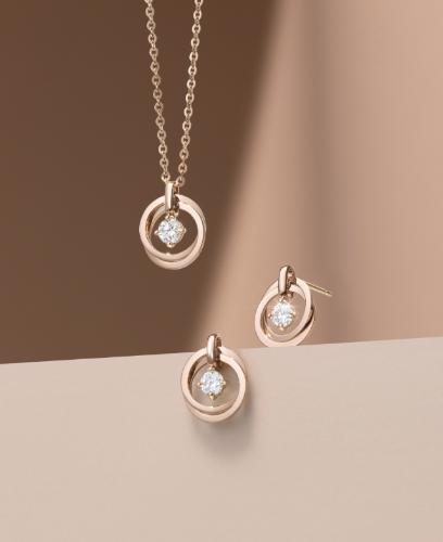 [아이유 PICK] MARIEBEL 14K 목걸이+귀걸이 세트 (SET-J0-1032)