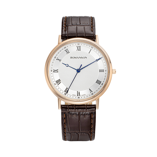 [로만손] 카이로스 클래식 슬림 가죽시계 (RWTLMM2B2003RGBR1)