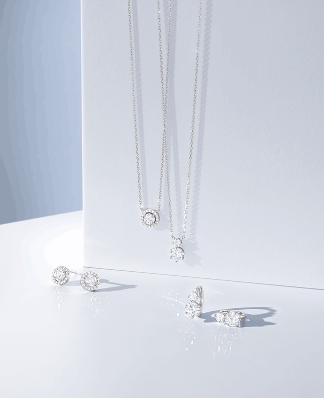 [아이유 PICK] WHITEMOND 목걸이+귀걸이 세트 (SET-J0-0104)