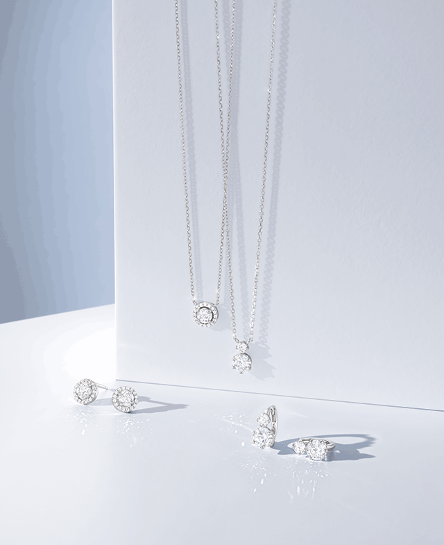 [아이유 PICK] WHITEMOND 목걸이+귀걸이 세트 (SET-J0-0105)