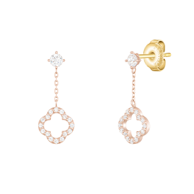 [패밀리 세일] [아이유 PICK] CLOVIA 14K 귀걸이 (JJCLEQ3BS152R4000)