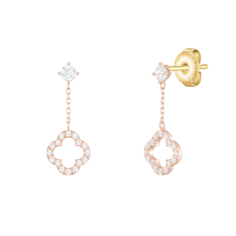 [패밀리 세일] [아이유 PICK] CLOVIA 14K 귀걸이 (JJCLEQ3BS152R4000)