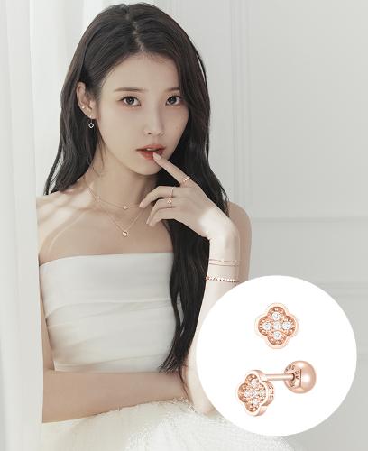 [아이유 PICK] CLOVIA 14K 싱글 피어싱 (JJCLEQ3BS156R4P00)