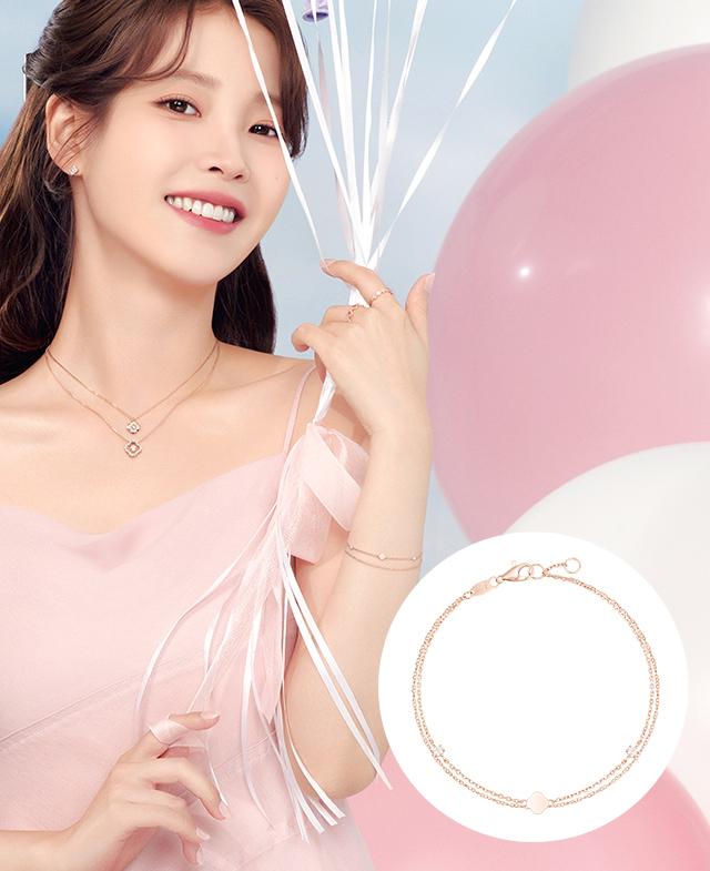 [아이유 PICK] CLOVIA 14K 팔찌 (JJCLBQ3BS157R47S0)