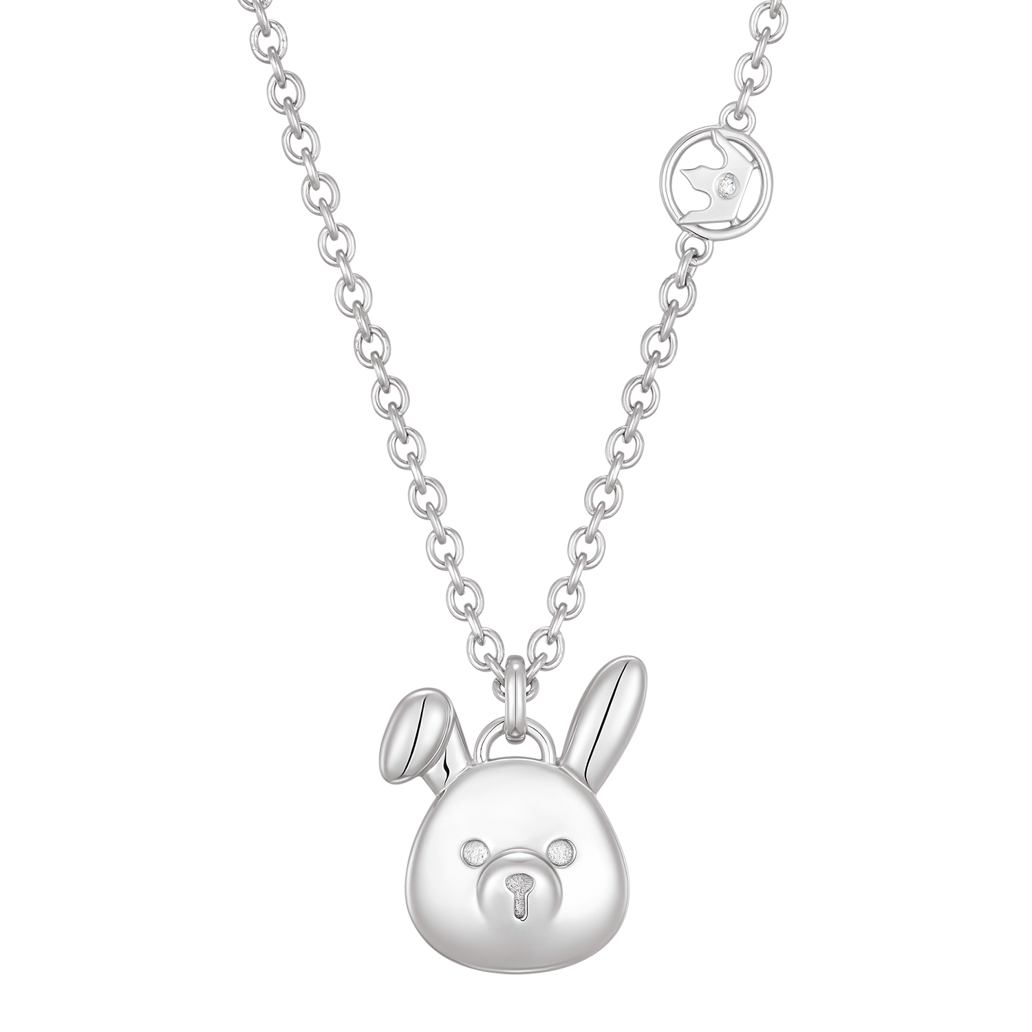 RABBIT 키즈 미아방지 탄생석 목걸이 (JJK1NQ3BS750SW340)