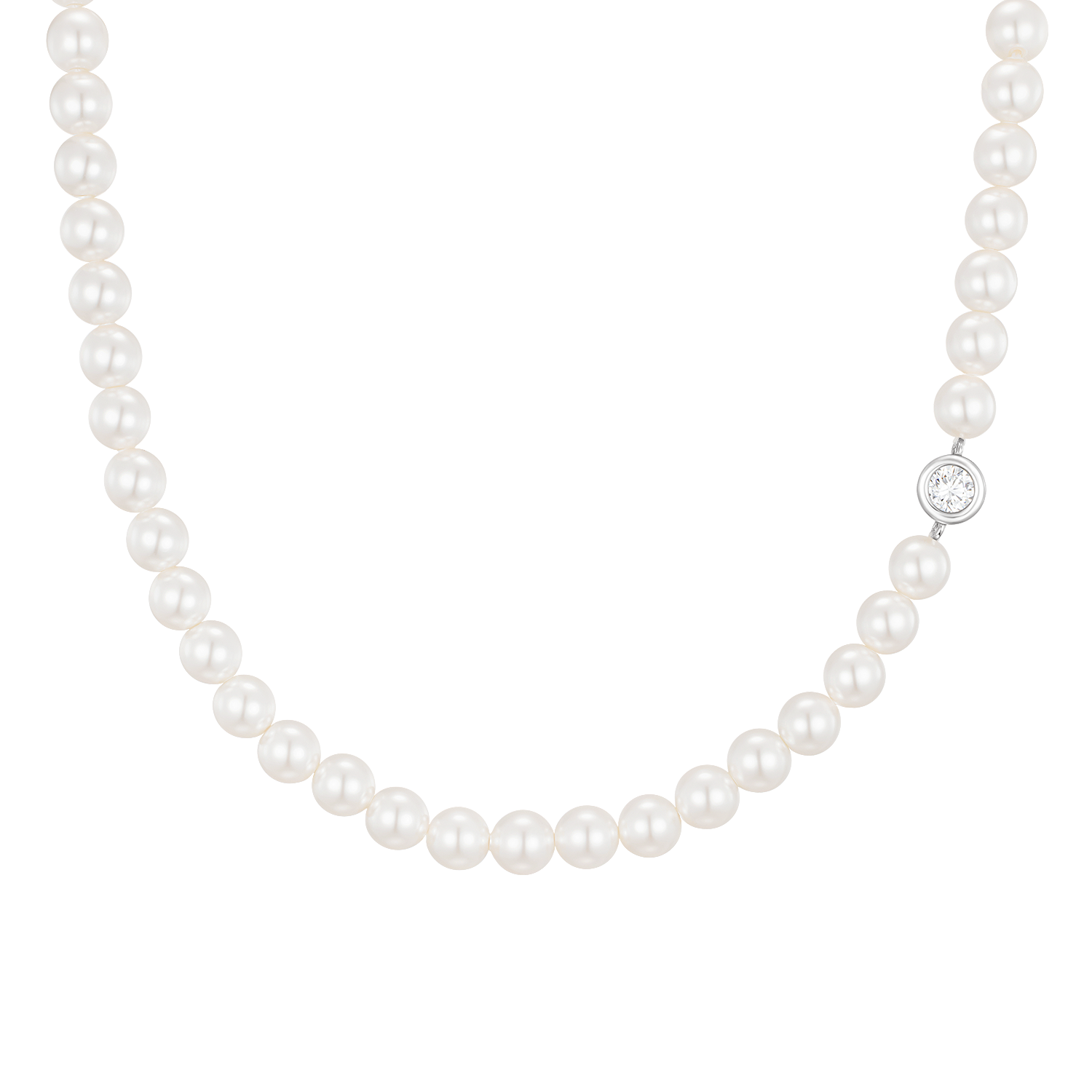 [아이유 PICK] BASIC PERLINA 진주 비드목걸이 5mm (JJP1NI3BS204SW420)