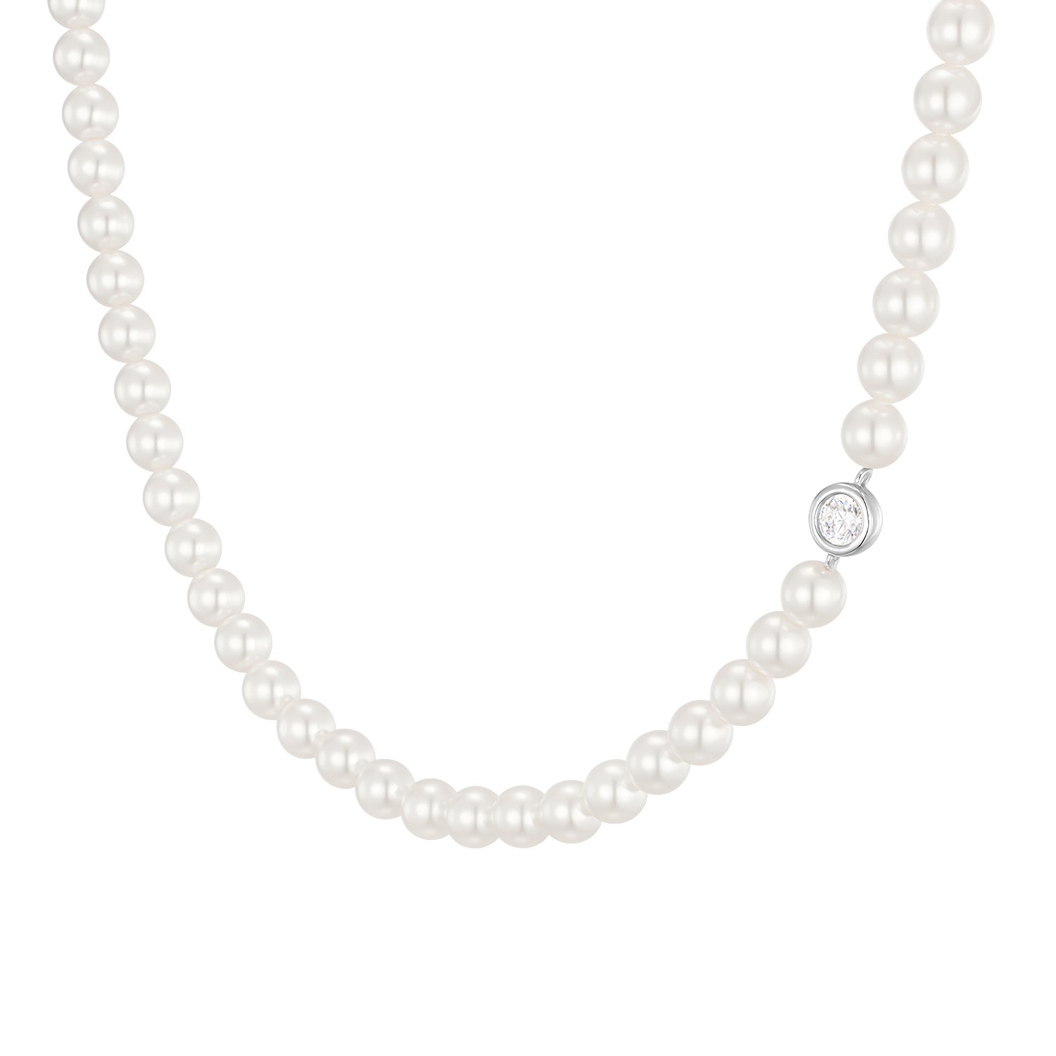 [아이유 PICK] BASIC PERLINA 진주 비드목걸이 5mm (JJP1NI3BS204SW420)