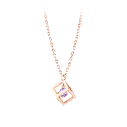 [더블쿠폰] J CUBE 탄생석 2월 목걸이 (JJLJNQ2BF352SR420)