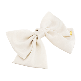 LALA J 새틴 리본 헤어핀 - 화이트 (JALJHP3BS803FA000)
