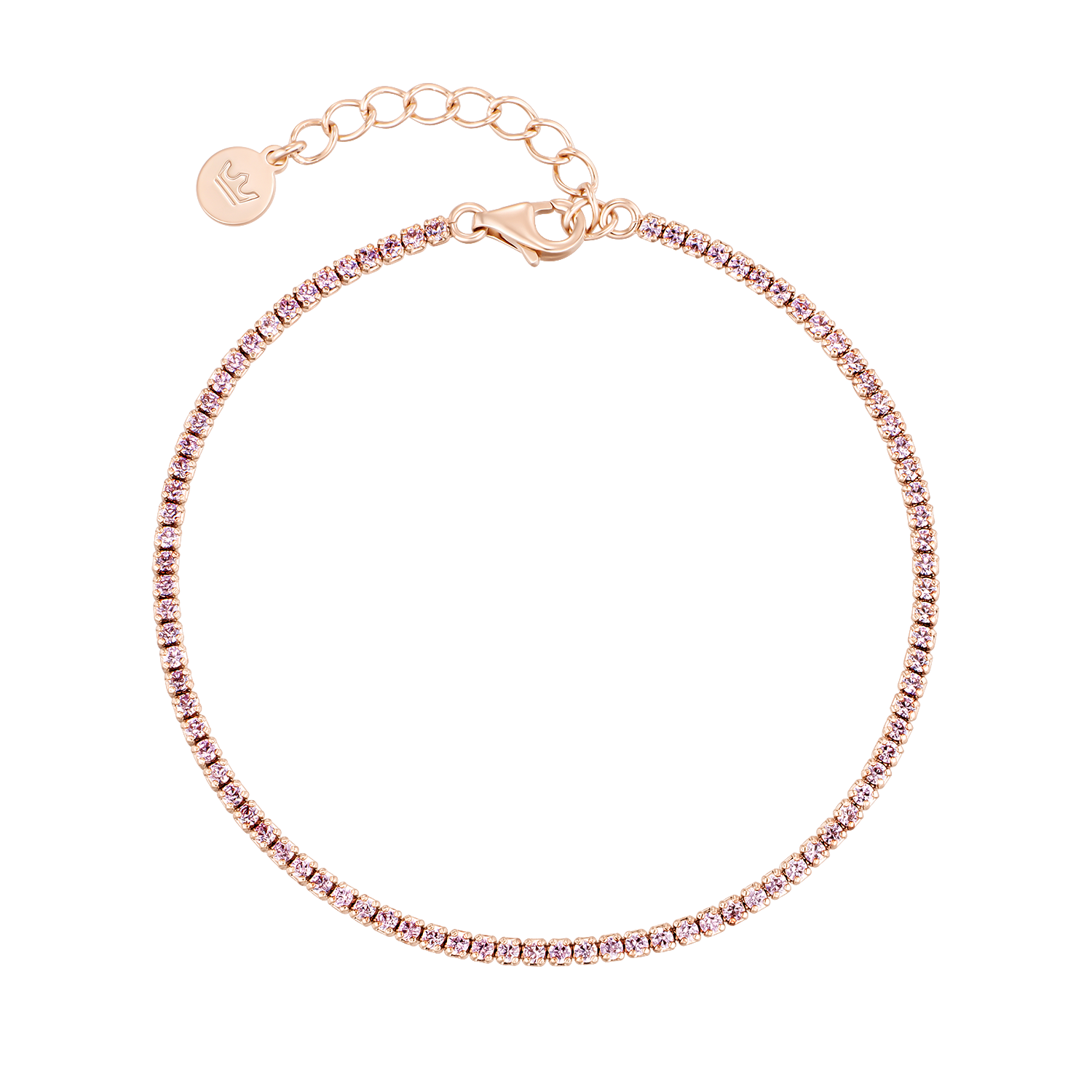 [패밀리 세일] J.Fenella Pink 테니스 팔찌 (JJJTBQ3BS011SR190)
