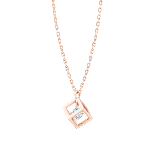 [더블쿠폰] J CUBE 탄생석 3월 목걸이 (JJLJNQ2BF353SR420)