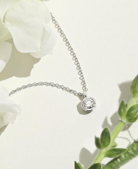 MARIEBEL 14K 1부 다이아 목걸이 (JJMBND3BS781W4420)