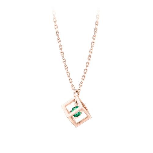 [더블쿠폰] J CUBE 탄생석 5월 목걸이 (JJLJNQ2BF355SR420)