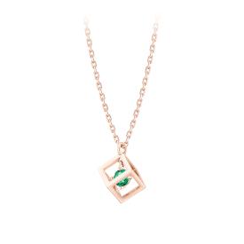 [더블쿠폰] J CUBE 탄생석 5월 목걸이 (JJLJNQ2BF355SR420)