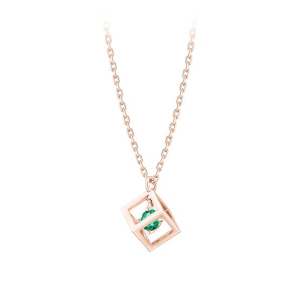 [더블쿠폰] J CUBE 탄생석 5월 목걸이 (JJLJNQ2BF355SR420)