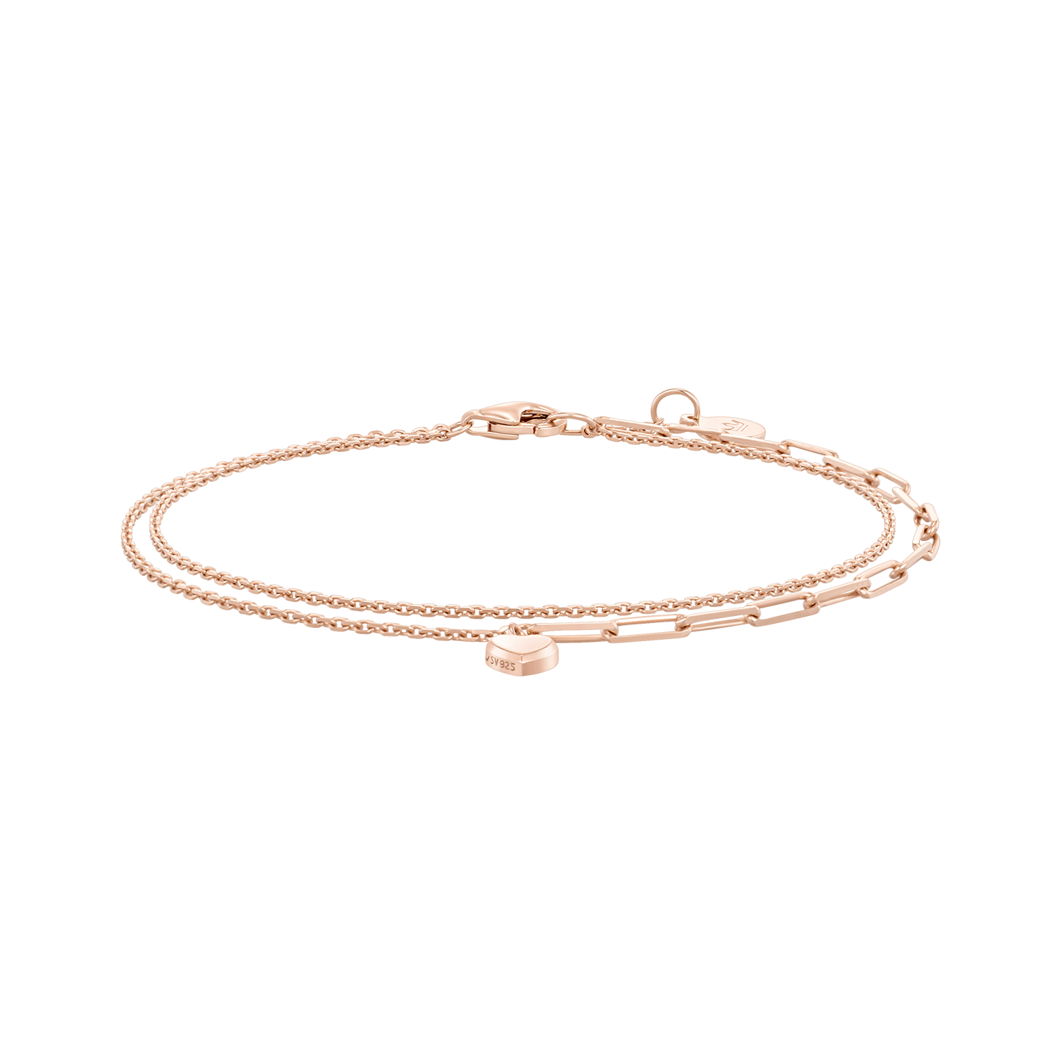 [아이유 PICK] LALA J 하트 클립 팔찌 (JJLJB03BS320SR7S0)