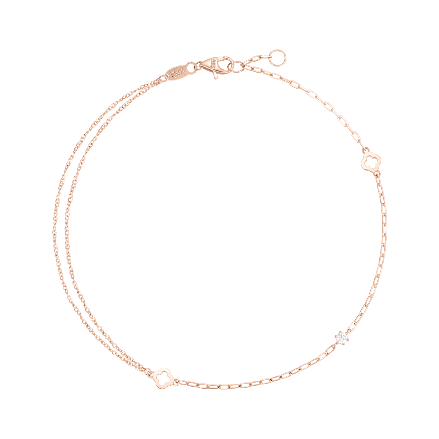 CLOVIA 14K 발찌 (JJCLAQ3BS164R4230)