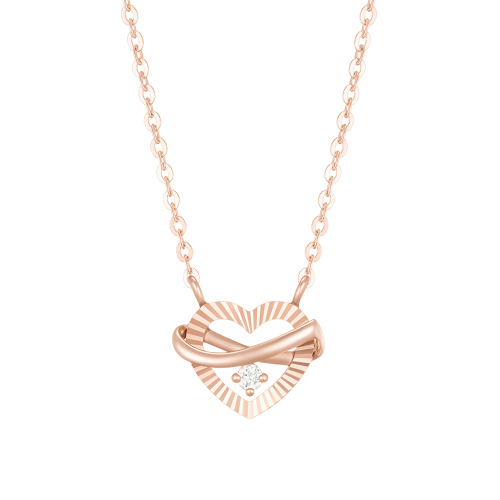 ETER HEART 14K 다이아 목걸이 (JJERND3BF666R4420)