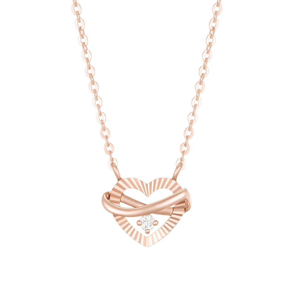 ETER HEART 14K 다이아 목걸이 (JJERND3BF666R4420)