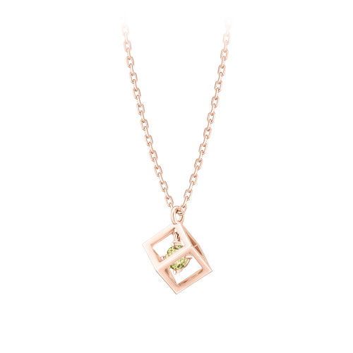 [더블쿠폰] J CUBE 탄생석 8월 목걸이 (JJLJNQ2BF358SR420)