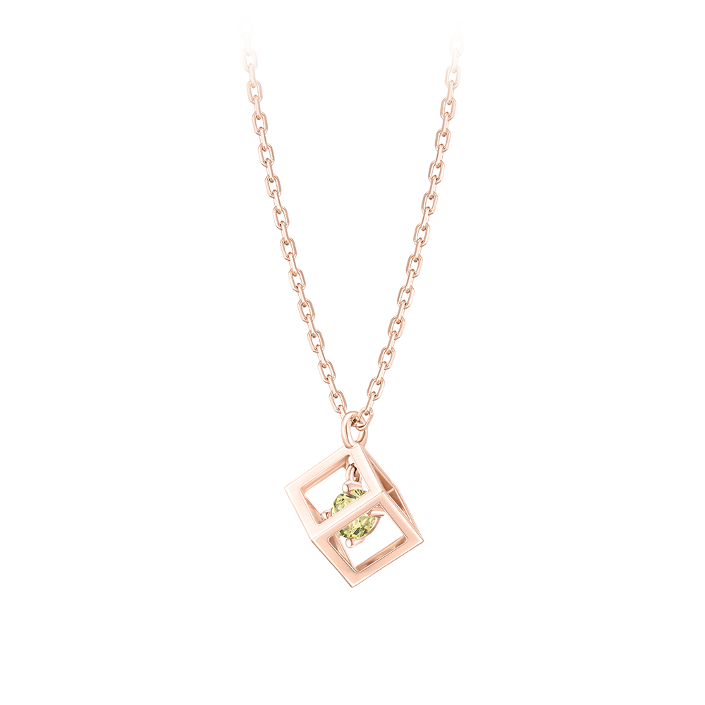 [더블쿠폰] J CUBE 탄생석 8월 목걸이 (JJLJNQ2BF358SR420)