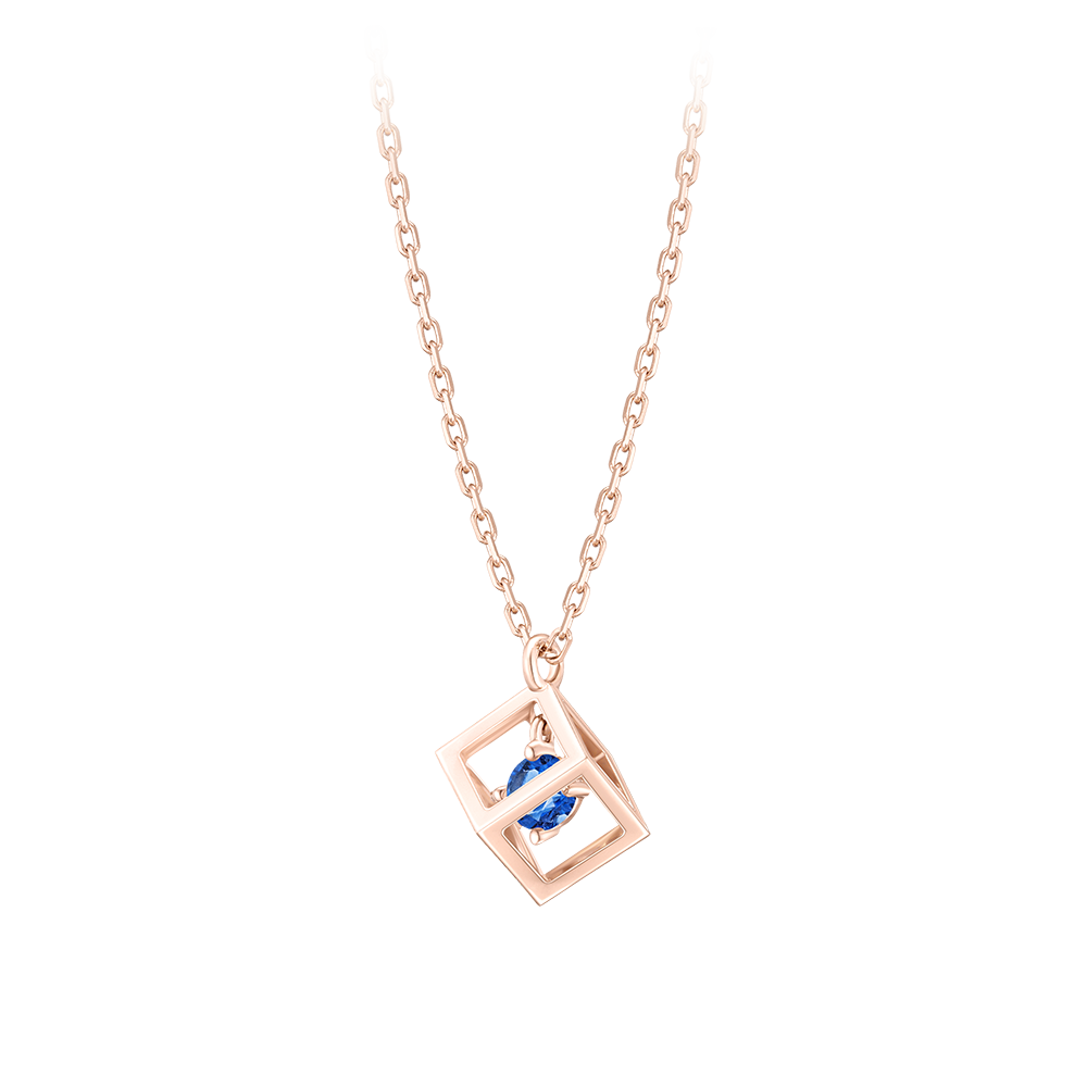[더블쿠폰] J CUBE 탄생석 9월 목걸이 (JJLJNQ2BF359SR420)