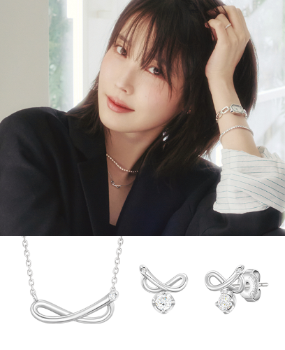 [아이유 PICK] ETER 목걸이+귀걸이 세트 (SET-J0-0420)