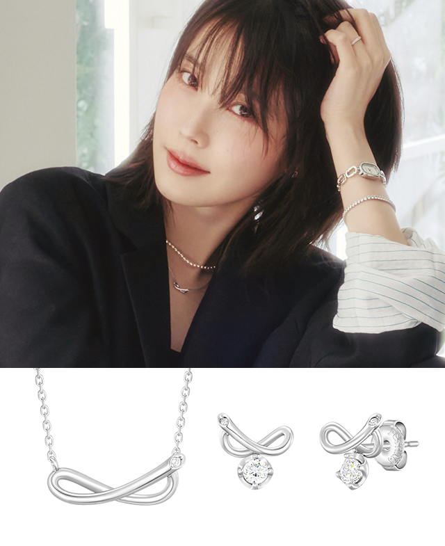 [아이유 PICK] ETER 목걸이+귀걸이 세트 (SET-J0-0420)