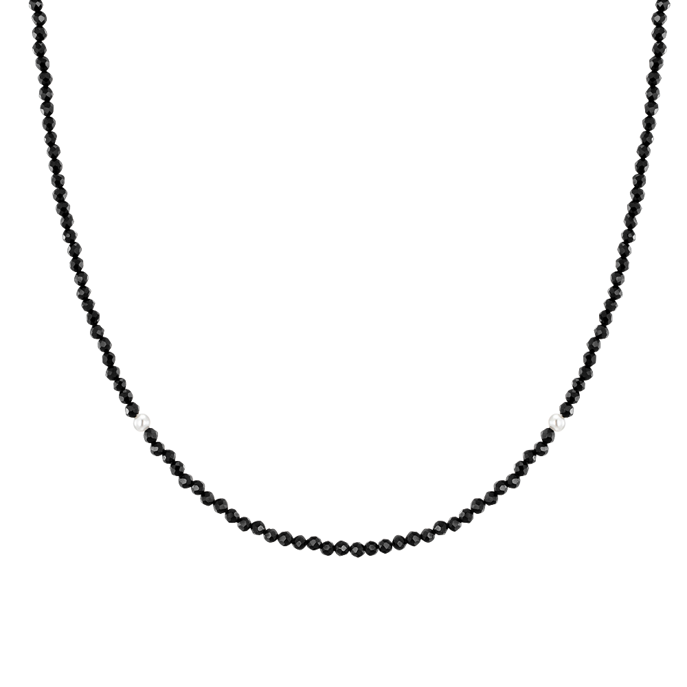 J.Fenella 블랙 스피넬 비드목걸이 2mm (JJJTNN3BF039SR420)