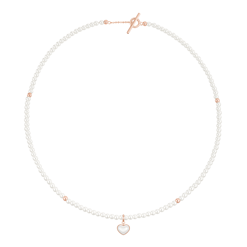 [아이유 PICK] 마리엘 진주 비드목걸이+펜던트 세트 (SET-J0-0903)