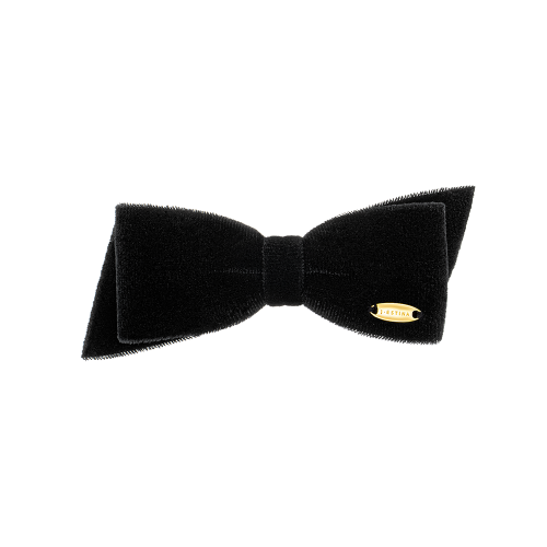 LALA J 벨벳 미니 리본 헤어핀 (JALJHP3BF824FA000)