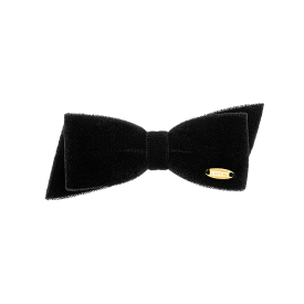 LALA J 벨벳 미니 리본 헤어핀 (JALJHP3BF824FA000)