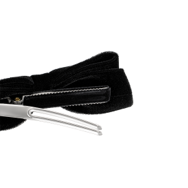 LALA J 벨벳 미니 리본 헤어핀 (JALJHP3BF824FA000)