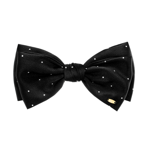 LALA J 새틴 도트 리본 헤어핀 (JALJHP3BF826FA000)