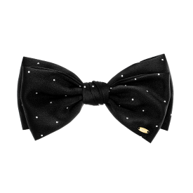 LALA J 새틴 도트 리본 헤어핀 (JALJHP3BF826FA000)