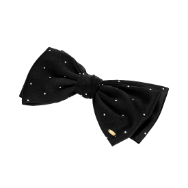 LALA J 새틴 도트 리본 헤어핀 (JALJHP3BF826FA000)