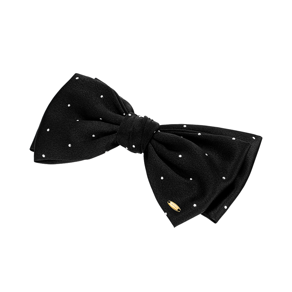 LALA J 새틴 도트 리본 헤어핀 (JALJHP3BF826FA000)