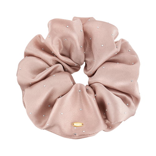 LALA J 새틴 도트 헤어 스크런치 - 프레티 핑크 (JALJHS3BF829FA000)