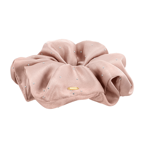 LALA J 새틴 도트 헤어 스크런치 - 프레티 핑크 (JALJHS3BF829FA000)