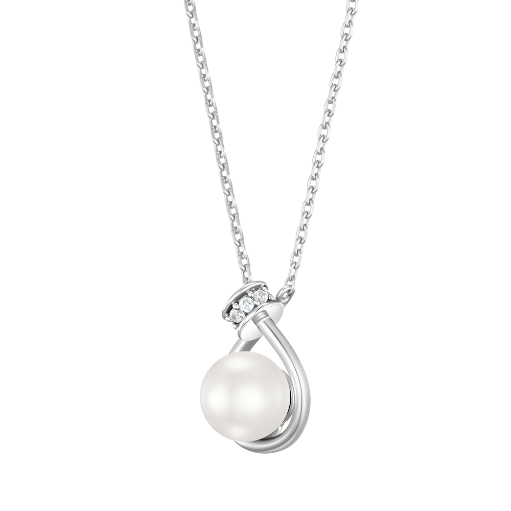 [아이유 PICK] BASIC PERLINA 진주 목걸이 (JJP1NI3BF211SW420)