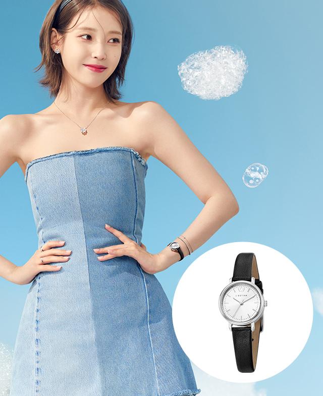 [아이유 PICK] AMICO 가죽 시계 (JWM1LE3BF307WHBK0)