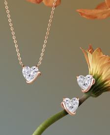 [아이유 PICK] ETER HEART 14K 목걸이+귀걸이 세트 (SET-J0-0622)