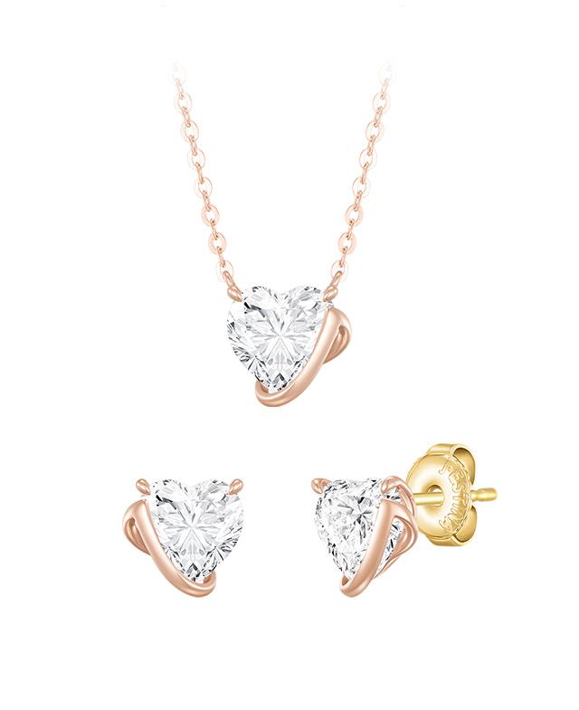 [아이유 PICK] ETER HEART 14K 목걸이+귀걸이 세트 (SET-J0-0622)