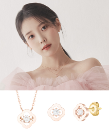 [아이유 PICK] CLOVIA 14K 목걸이+귀걸이 세트 (SET-J0-0919)