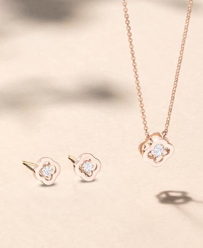 [아이유 PICK] CLOVIA 14K 목걸이+귀걸이 세트 (SET-J0-0919)