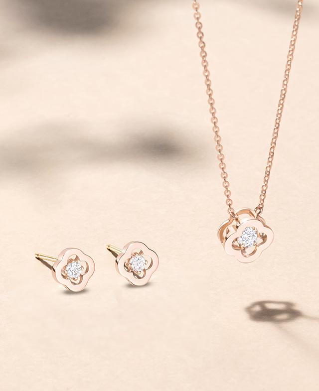 [아이유 PICK] CLOVIA 14K 목걸이+귀걸이 세트 (SET-J0-0919)