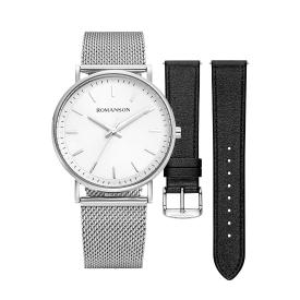 [로만손] R 라운드 슬림37 메쉬시계 (RWRMUU3BF016WHWH0)